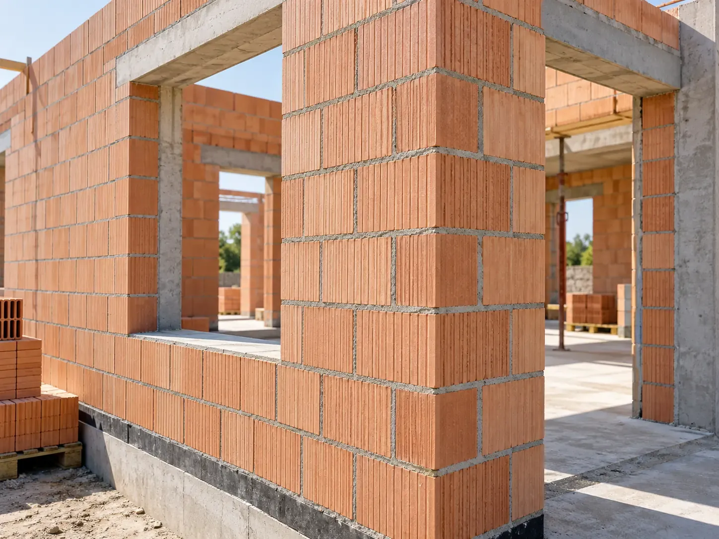 Ziegelmauerwerk beim Hausbau – ES Bauvision